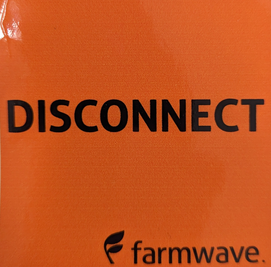 Disconnect Warning Sticker